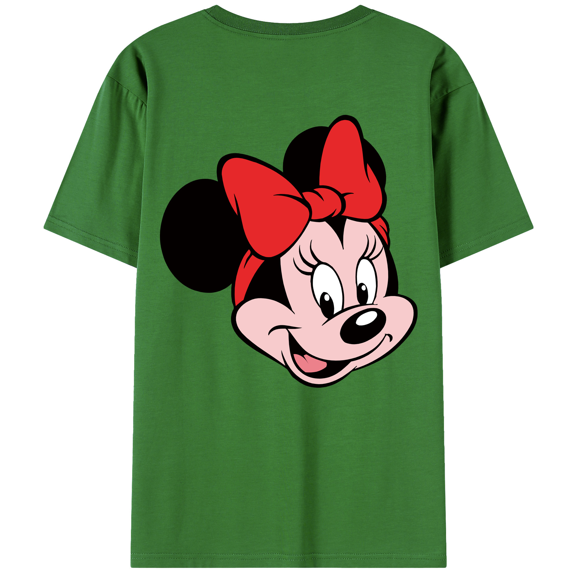 ミッキーマウス Mickey Mouse レディース半袖Tシャツ(バックプリント)